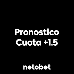 Pronostico cuota +1.5 NetoBet